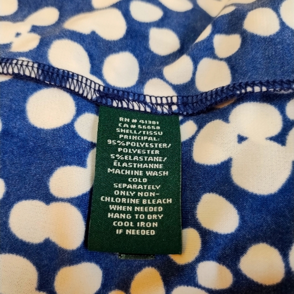 Ralph Lauren blue & white polka dot dress, size 4, NWOT - Picture 7 of 7